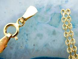 14K Yellow Gold Dolphin Motif Bracelet for Repair 2.9g alternative image