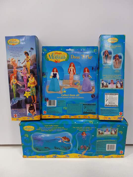 4pc Lot of Assorted Little Mermaid Dolls & Accessories IOB image number 2