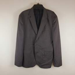 Hugo Boss Men Gray Blazer Jacket 44