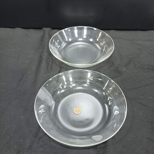 4PC Set Princess House #342 Crystal Bowls Made in France IOB image number 5