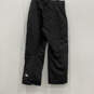 NWT Men Black Flat Front Straight Leg Cargo Pockets Snow Pant Size Large image number 2