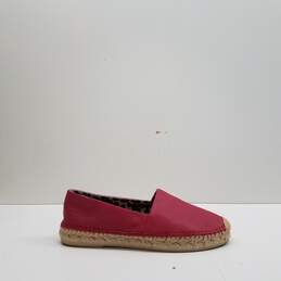 Maje Red Leather Espadrille Slip On Shoes Women's Size 36