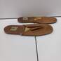 Bruno Magli Unisex Brown Leather Slipper Size 9 w/Matching Case image number 4