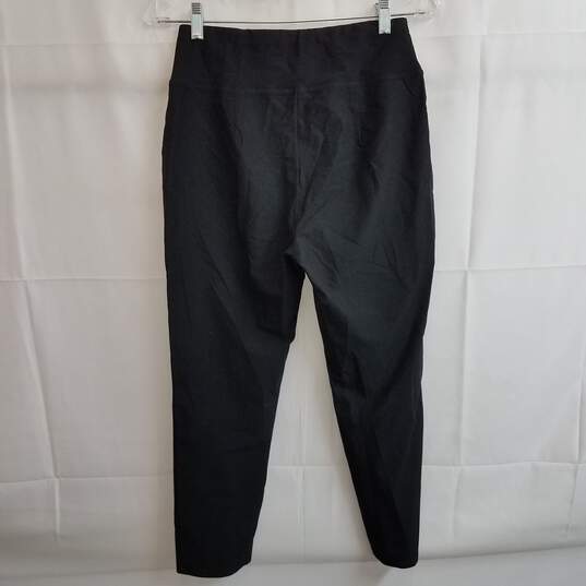 Eileen Fisher black knit straight leg pants PS image number 2