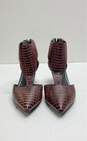 Kenneth Cole T-Strap Red Reptile Print Heels Women 7.5 image number 3