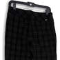 Womens Black Plaid Elastic Waist Flat Front Pull-On Ankle Pants Size 8 image number 4