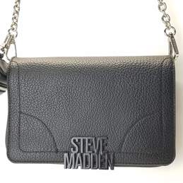 Steve Madden Black Leather Crossbody