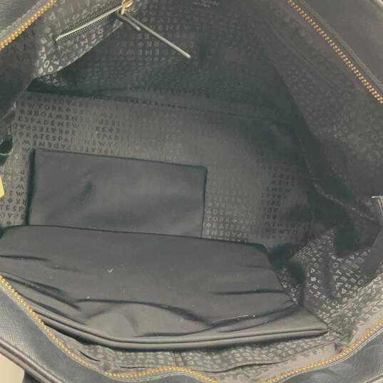 Kate Spade New York Women Black Double Handle Inner Zip Pocket Tote Bag Purse image number 6