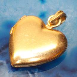 14K Yellow Gold Heart Shaped Locket - 1.66g