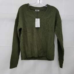 Jacqueline de Young Alice Green V-Neck Pullover Sweater Size Small NWT