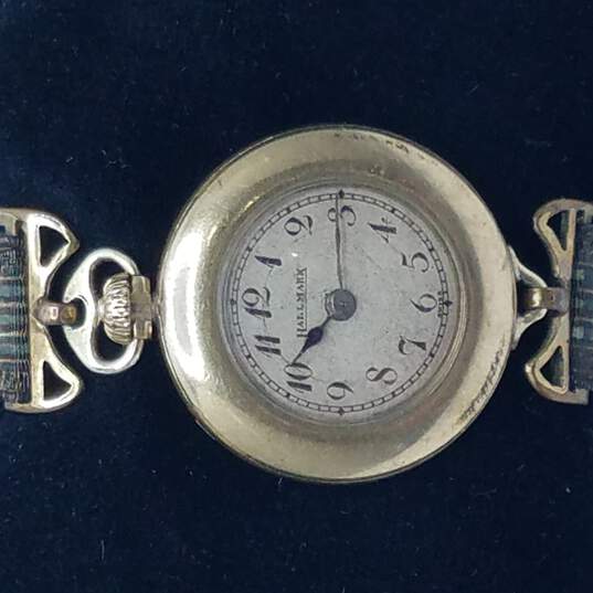 Rare Hallmark Gold Filled 15 Jewel Vintage Wind-Up Watch 11.1g image number 1