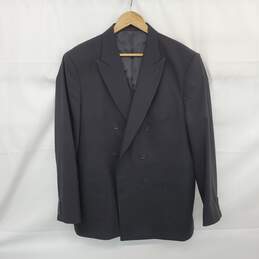 Louis Vuitton Uniforms Wool Double Breasted Suit Jacket Sz 56 AUTHENTICATED