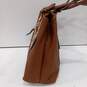 Jessica Simpson Misha Saddle Brown Faux Leather Tote Bag NWT image number 3