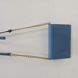 Sky Blue Leather Cross-Body Bag alternative image