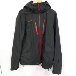 Men's Mammut Black/Red Stoney HS Jacket Size 2XL