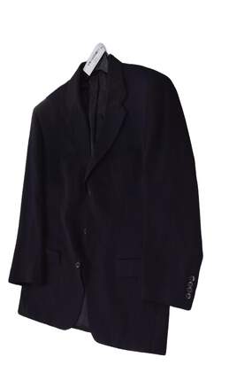 Mens Black Notch Collar Long Sleeve Three Button Suit Jacket Size 44 R alternative image