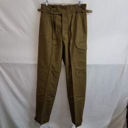 Vintage army green wool blend military pants 35 x 34