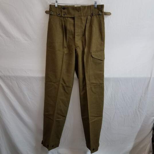 Vintage army green wool blend military pants 35 x 34 image number 1