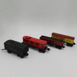 Vintage Pre War Lionel Tin Toy Train Cars Gondola Baby Ruth Candy Caboose Tender