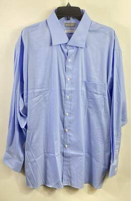 Michael Kors Men Light Blue Dress Shirt L