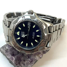 Designer ESQ E5066 Silver-Tone Chain Strap Round Dial Analog Wristwatch