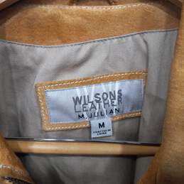 Men's Wilsons Leather Tan Suede Zip-Up Jacket Sz M alternative image