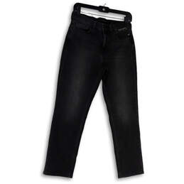 NWT Womens Gray Denim Medium Wash High Rise Pockets Skinny Jeans Size 27