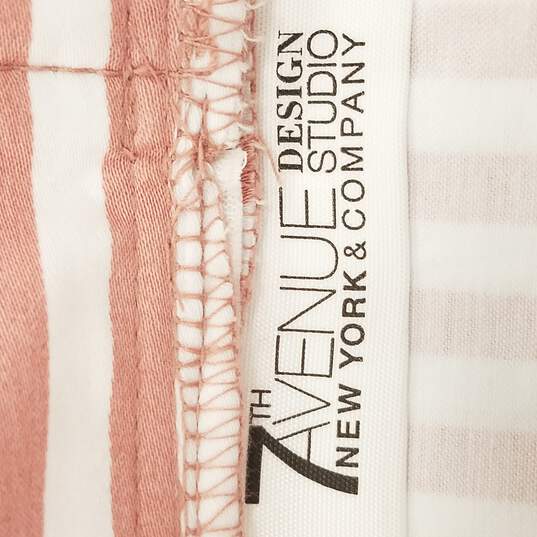 New York & Company Women Pink Stripe Skirt 16 NWT image number 3