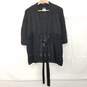 Chanel Black Alpaca Blend Open Knit Cardigan Sweater Women's Size 38 image number 1
