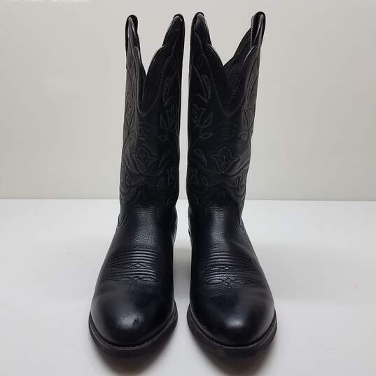 Ariat Heritage Women's 8 Boots Black Leather Embroidered Western image number 2