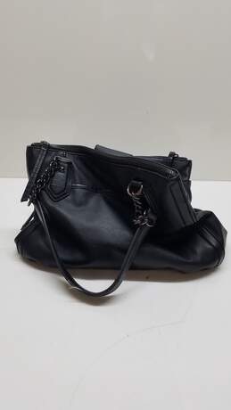 Simply Vera Vera Wang Black Leather Tote Handle Bag alternative image