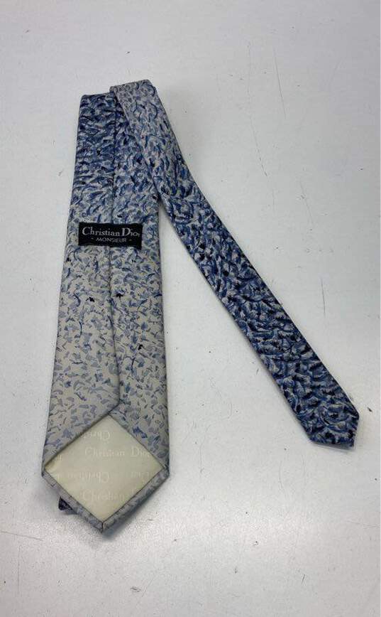 YSL DIOR Designer Vintage 80s Assorted Bundle Set of 3 Neckties Ties image number 4