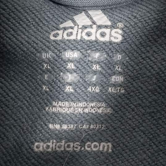 Adidas Men's Blue Gray Pullover Jacket Size XL image number 3