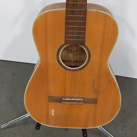 Brown Greco Acoustic Guitar image number 3