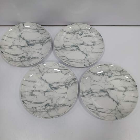 Bundle of 4 White & Gray Royal Norfolk Plates image number 2