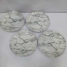 Bundle of 4 White & Gray Royal Norfolk Plates alternative image