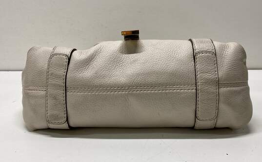 Michael Kors Fulton Beige Leather Satchel Bag image number 5