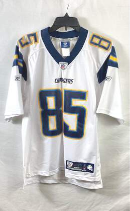 Reebok NFL Chargers Gates #85 White Jersey - Size Small