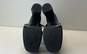 ZARA Black Chunky Platform Heel Ankle Zip Boots Size 41 image number 6