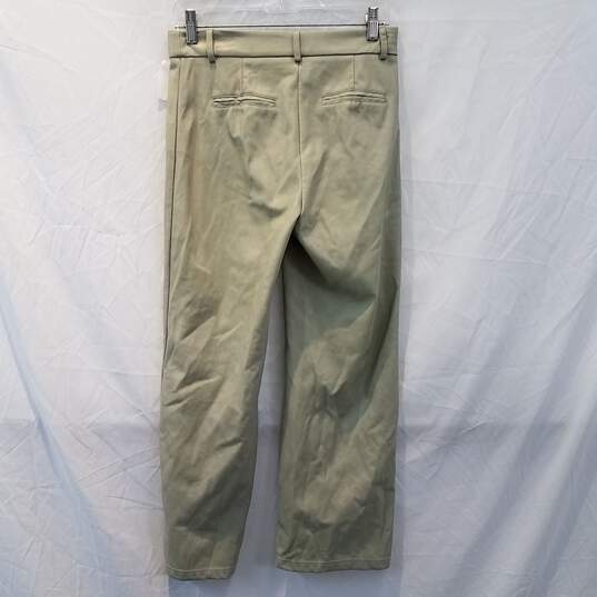 7 For All Mankind Light Mint Green Faux Leather Pants Size S image number 2