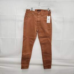 NWT 7 For All Mankind WM's Tan High Waist Ankle Super Skinny Size 28 x 28
