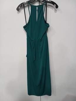 BCBGeneration Green Drape Slip Dress Women's Size S alternative image