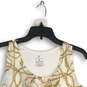 NWT Womens Gold White Sleeveless Pullover Tank Top Size Medium image number 3