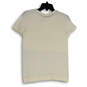 NWT Womens Ivory Lace Round Neck Short Sleeve Pullover Blouse Top Size XS image number 2