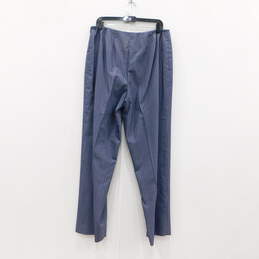 Women's Size 14W Blue Pinstripe Wool-blend Pants alternative image