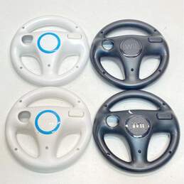 Nintendo Wii accessories - Lot of 4 Mario Kart Steering Wheels alternative image