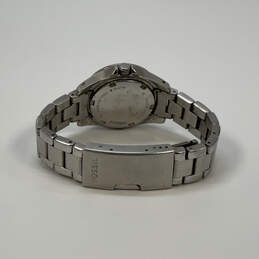 Designer Fossil Silver-Tone Quartz Rhinestone Round Dial Analog Wristwatch alternative image