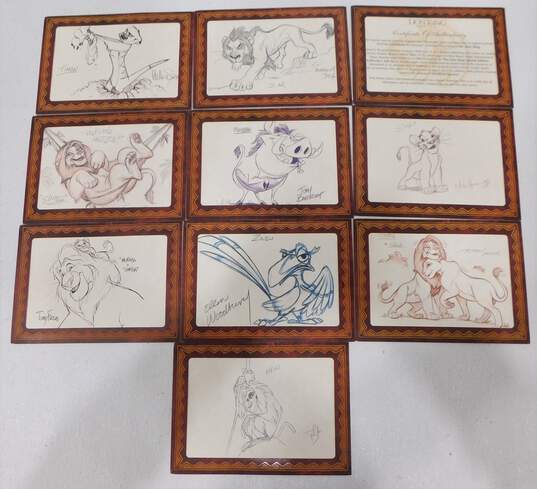 Disney Lion King Special Edition Reproduction Character Portrait Drawings. COA image number 1