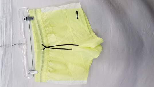 Reebok Shorts Neon Yellow/White Athetic Shorts Women's Size S image number 1
