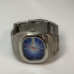 Designer Fossil Silver-Tone Stainless Steel Square Dial Analog Wristwatch alternative image
